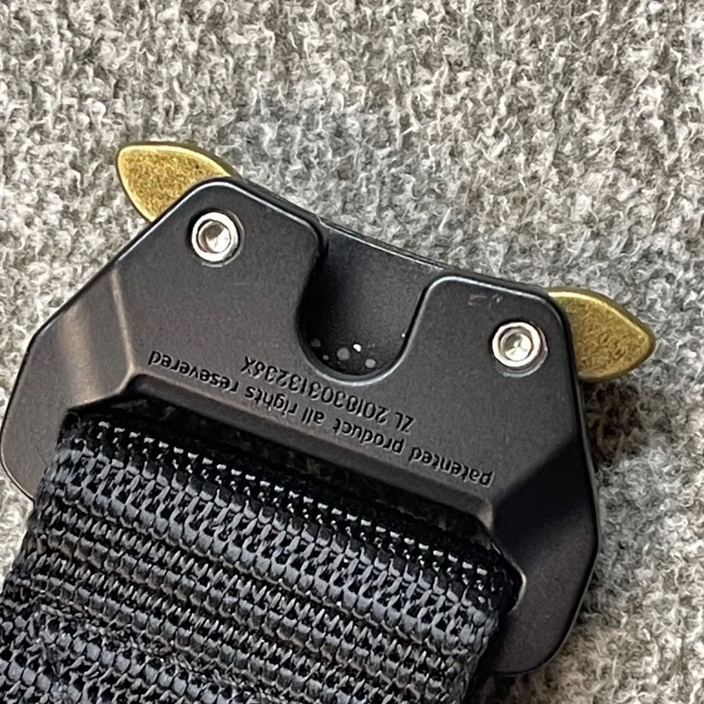 Fairwin Tactical Belt Mens Black Nylon Webbing Quick Release Buckle 45 in